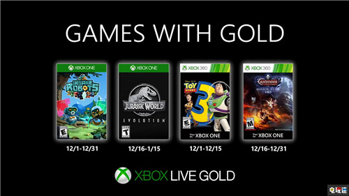 XboxOne 12月會免陣容：侏羅紀世界：進化在列 瘋狂機器人 玩具總動員3 侏羅紀世界：進化 惡魔城：命運之境 12月會免 XboxOne 微軟XBOX  第1張