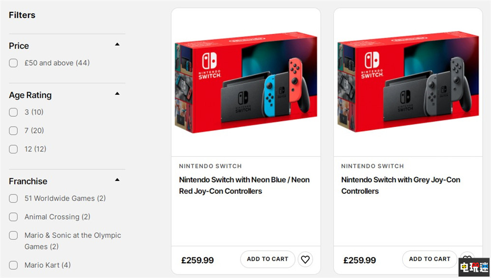 任天堂歐洲宣布舊型號(hào)Switch降價(jià)20英鎊 掌機(jī) 游戲主機(jī) Switch OLED Switch 任天堂 任天堂SWITCH  第2張