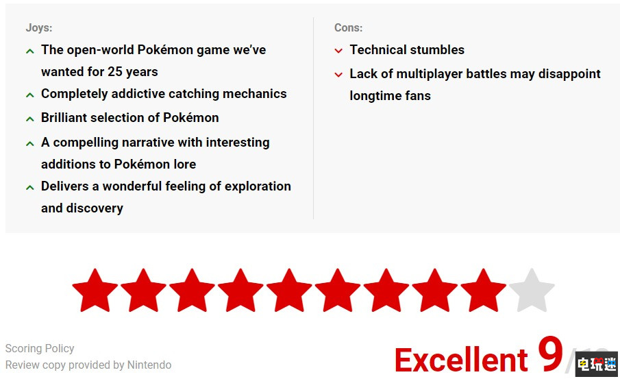 《寶可夢傳說 阿爾宙斯》MC評分：86分 改革良好但技術(shù)力不足 Switch 評分 Metacritic GameFreak 寶可夢傳說 阿爾宙斯 STEAM/Epic  第4張